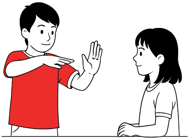 Kids acting out Morpheme Charades